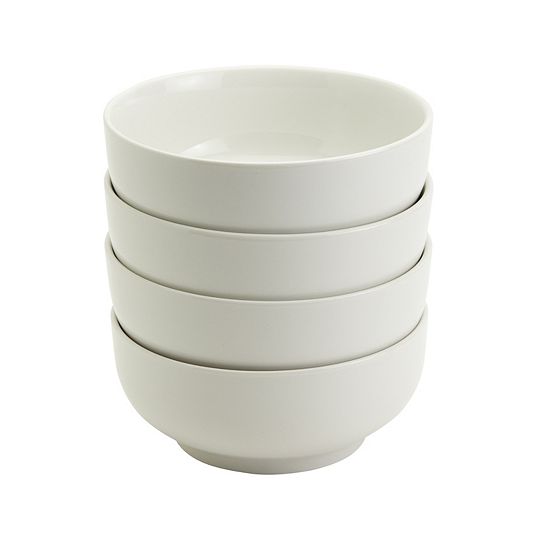 The Big One® 4-Piece Broad Rim Cereal Bowl Set
