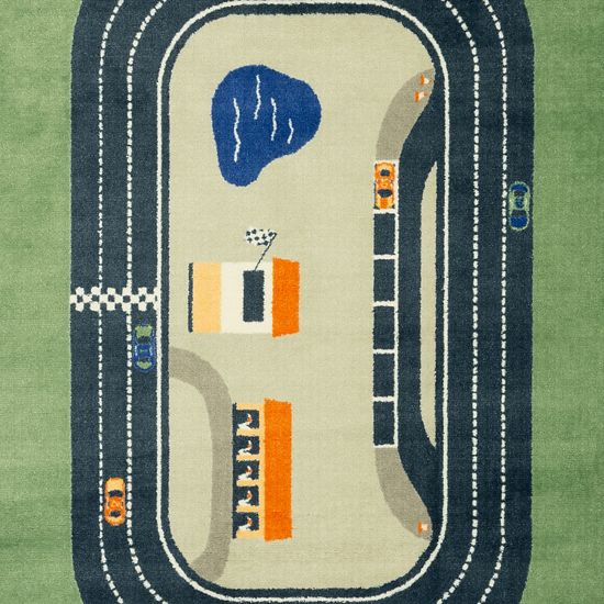 The Big One Kids™ Race Track Throw Or Area Rug