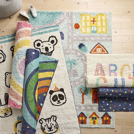 The Big One Kids™ Rug Rainbow Washable Shag