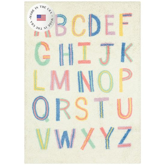 The Big One Kids™ Rug Alphabet Washable Shag