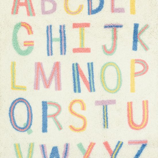 The Big One Kids™ Rug Alphabet Washable Shag