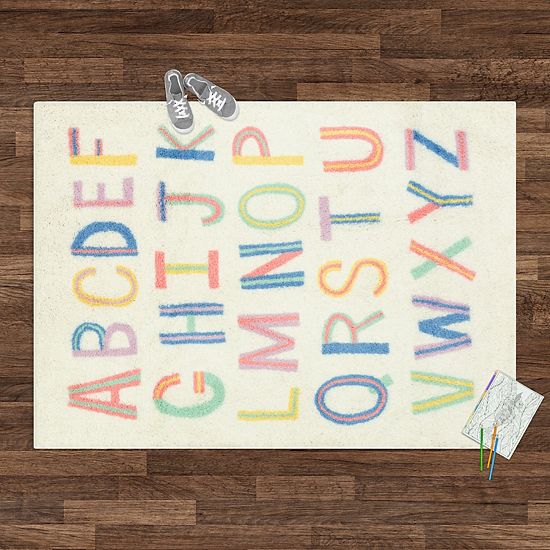 The Big One Kids™ Rug Alphabet Washable Shag