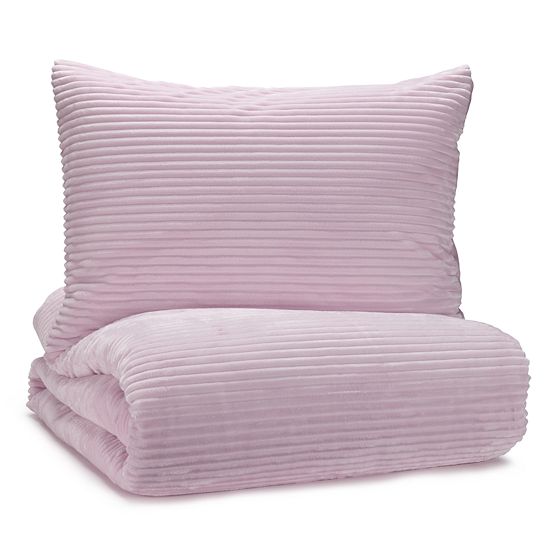 The Big One Kids™ Shay Ribbed Cozy Plush Comforter Set With Shams