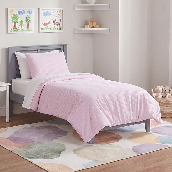 The Big One Kids™ Shay Ribbed Cozy Plush Comforter Set With Shams