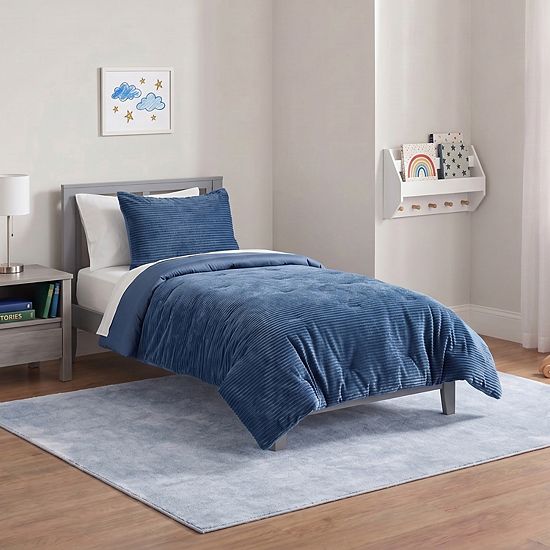 The Big One Kids™ Shay Ribbed Cozy Plush Comforter Set With Shams