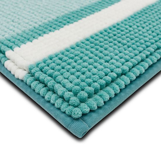 The Big One® Chenille Stripe Memory Foam Bath Mat