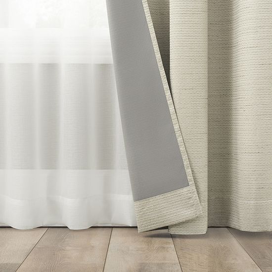 The Big One® Denelle Sheer & Textured Blackout 4-Pack Window Curtain Set