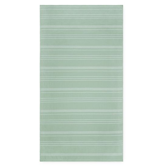 The Big One® Green Striped Sand Resistant Beach Towel