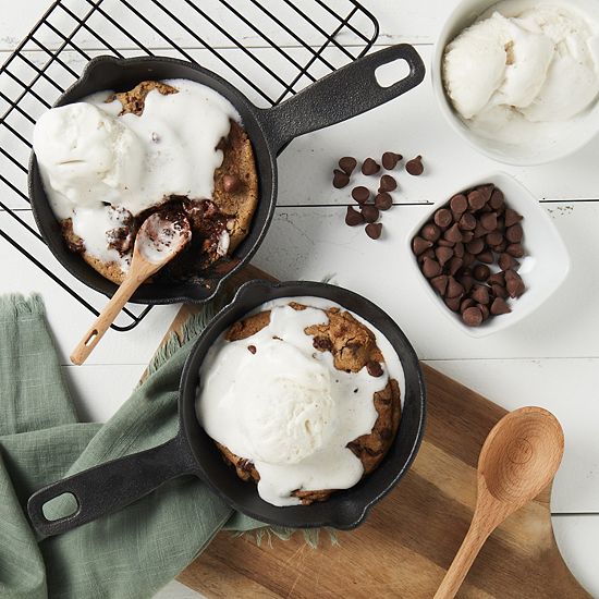 The Big One® 2-Piece 5-inch Pre-Seasoned Cast-Iron Skillet Set