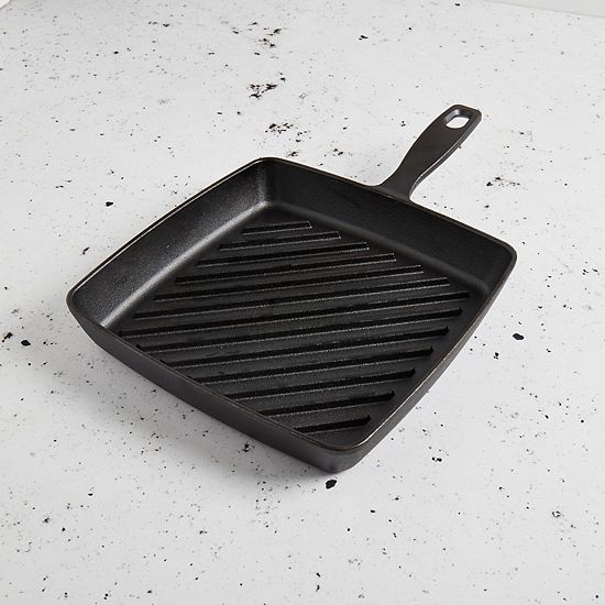The Big One® 9.8-in. Pre-Seasoned Cast-Iron Grill Pan