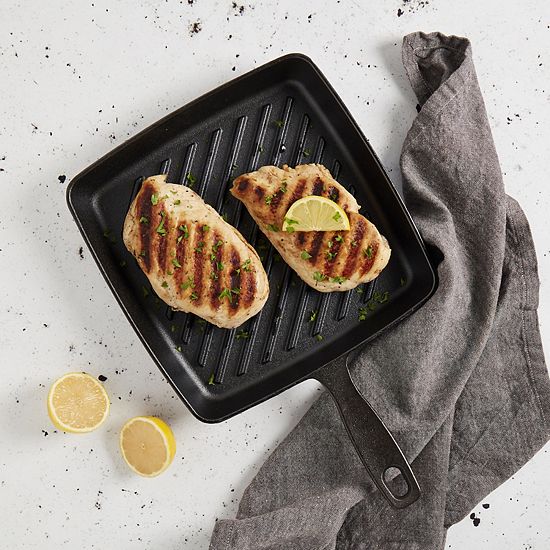 The Big One® 9.8-in. Pre-Seasoned Cast-Iron Grill Pan