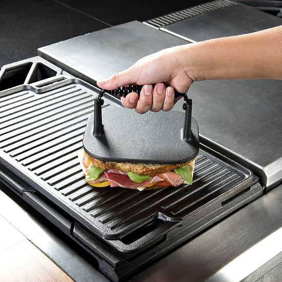 The Big One® Pre-Seasoned Cast-Iron Grill Press