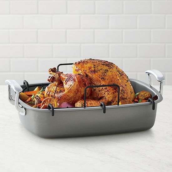 The Big One® 17 In. Carbon Steel Roaster With Rack