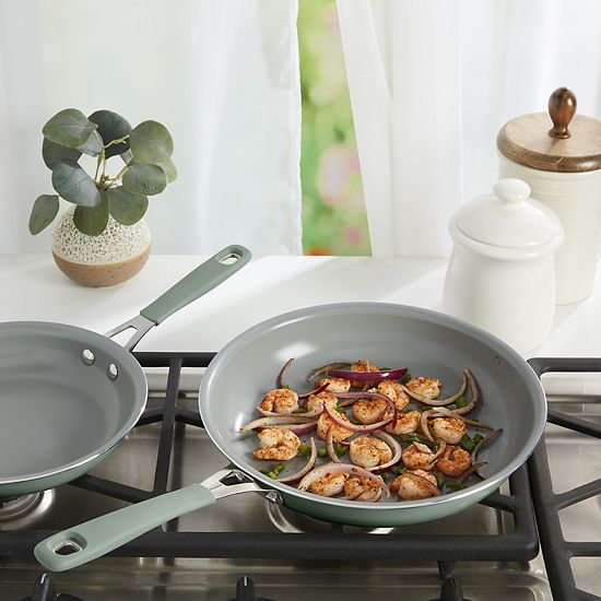The Big One® Silicone Ceramic 2-pc. Skillet Set