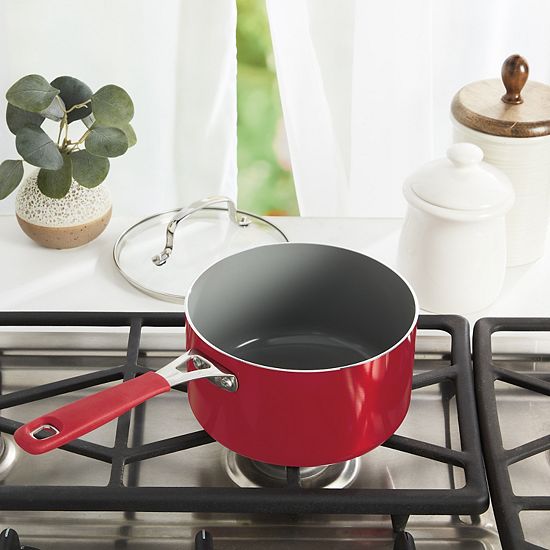 The Big One® Silicone Ceramic 2.5-qt. Sauce Pan With Lid