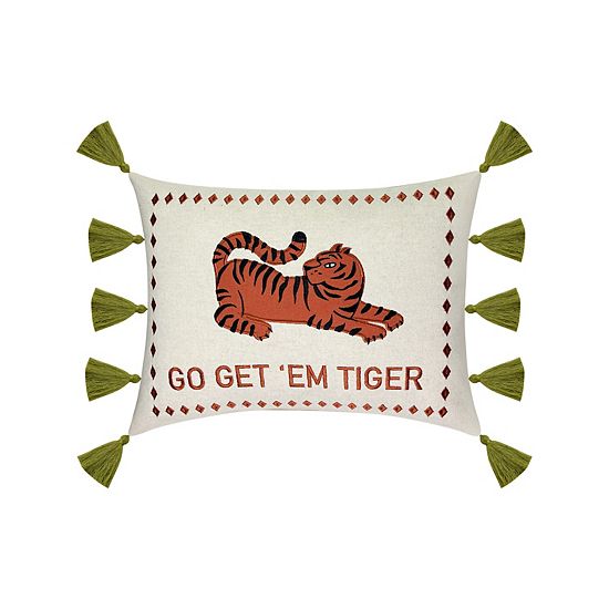 The Big One® Tiger Graphic Decorative Pillow With Tassels