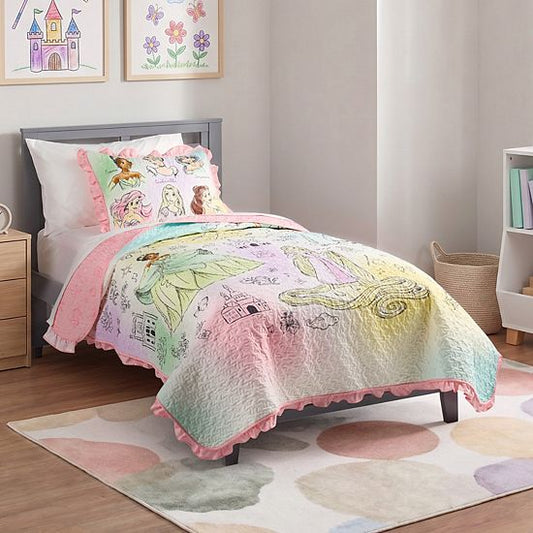 The Big One® Disney Princess Ruffle Quilt Set