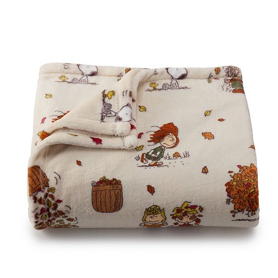 The Big One® Peanuts Fall Or Halloween Plush Throw Blanket